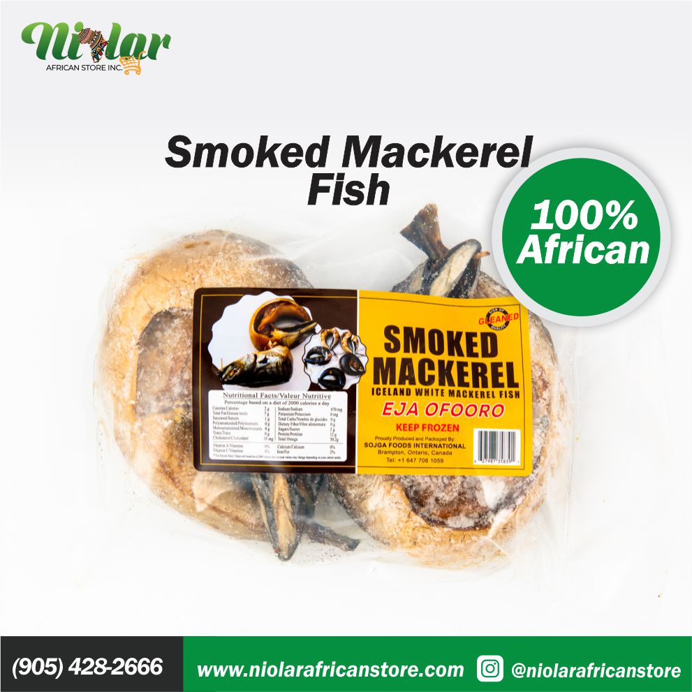 Sojga Fresh Smoked Mackerel Fish  (Eja Ofooro)